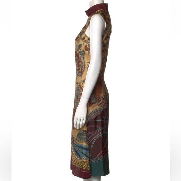 Salvatore Ferragamo Midi Printed Dress - Picture 3 of 3